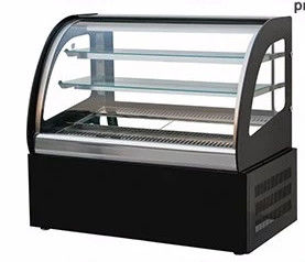 Marble Base Curved Glass Bread Cake Display Freezer