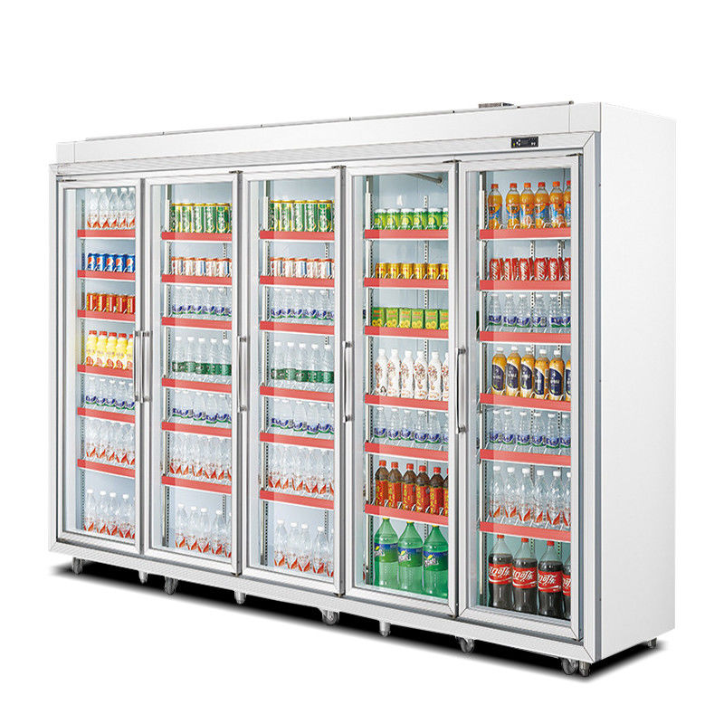 Beverage Supermarket Commercial Upright Display Freezer